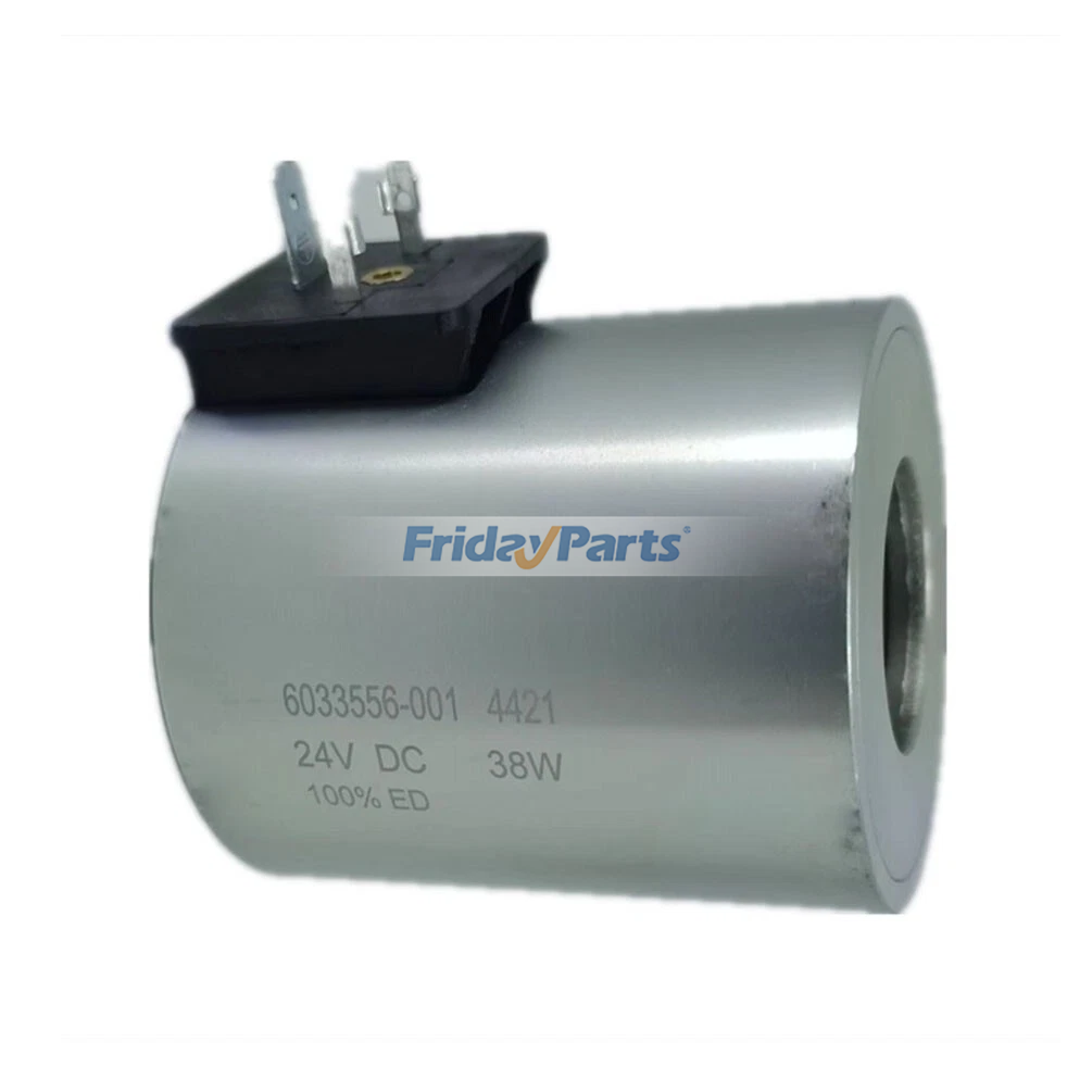 Bobina de válvula solenóide de 24 VCC com 3 pinos - Substitui Eaton 6033556-001