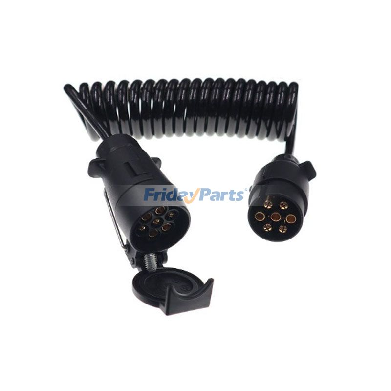 2,0 m 7 Pins Spiral Anhänger Verlängerung Stecker auf Buchse Kabel EC1751 für Toyota Volkswagen Ford Honda