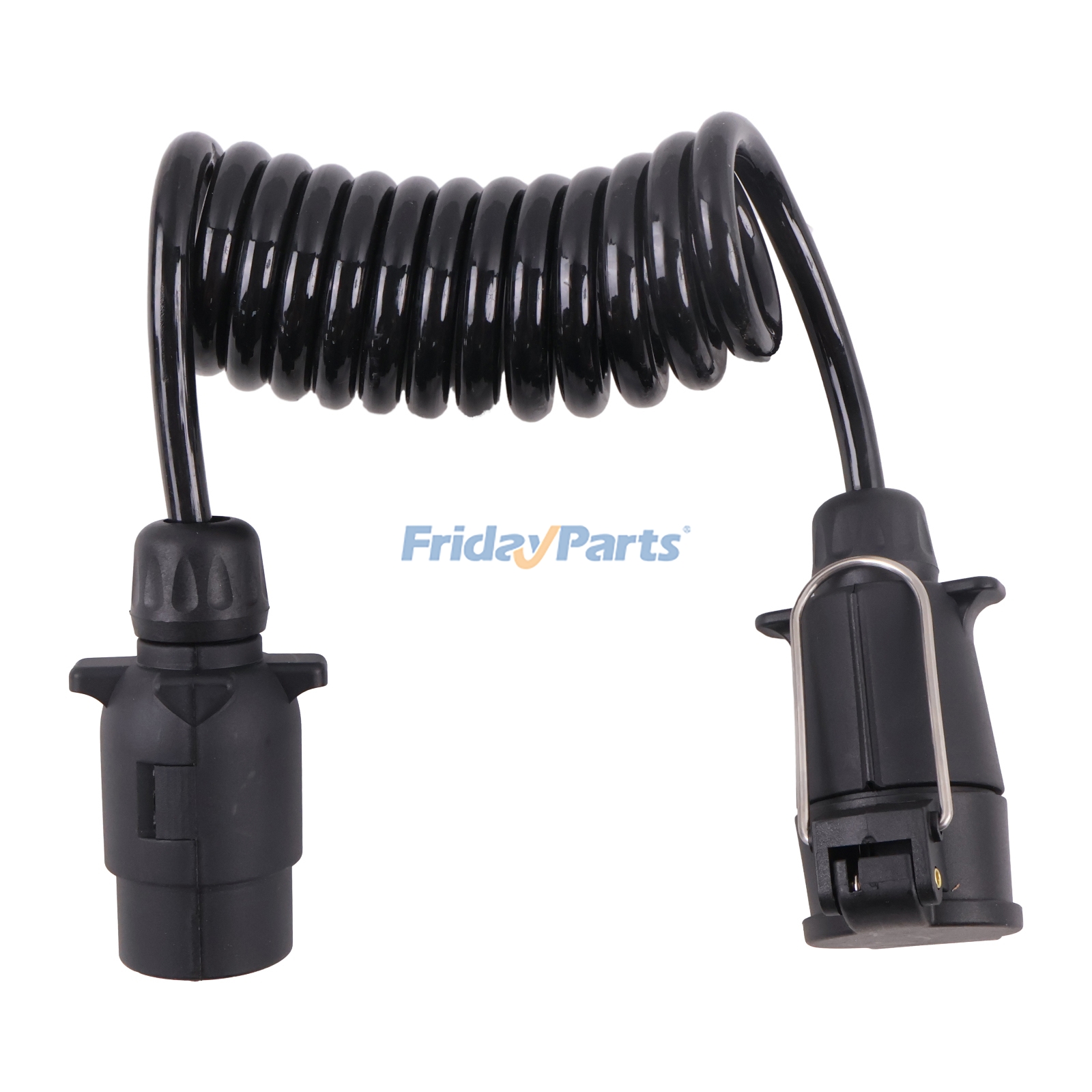 Honda用,Toyota用,Volkswagen用2.0m 7ピンスパイラルトレーラー延長プラグ-ソケットケーブル