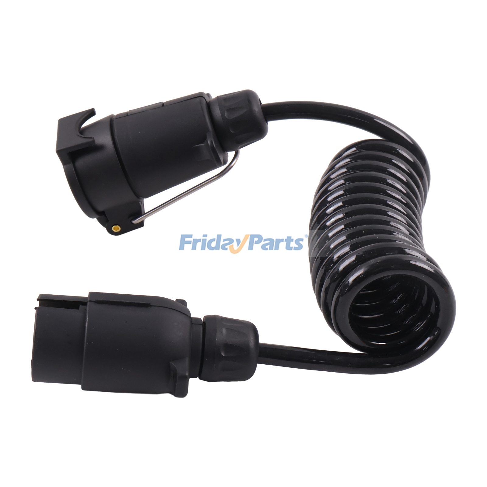 Honda用,Toyota用,Volkswagen用車両用2.0m 7ピンスパイラルトレーラー延長プラグ-ソケットケーブル