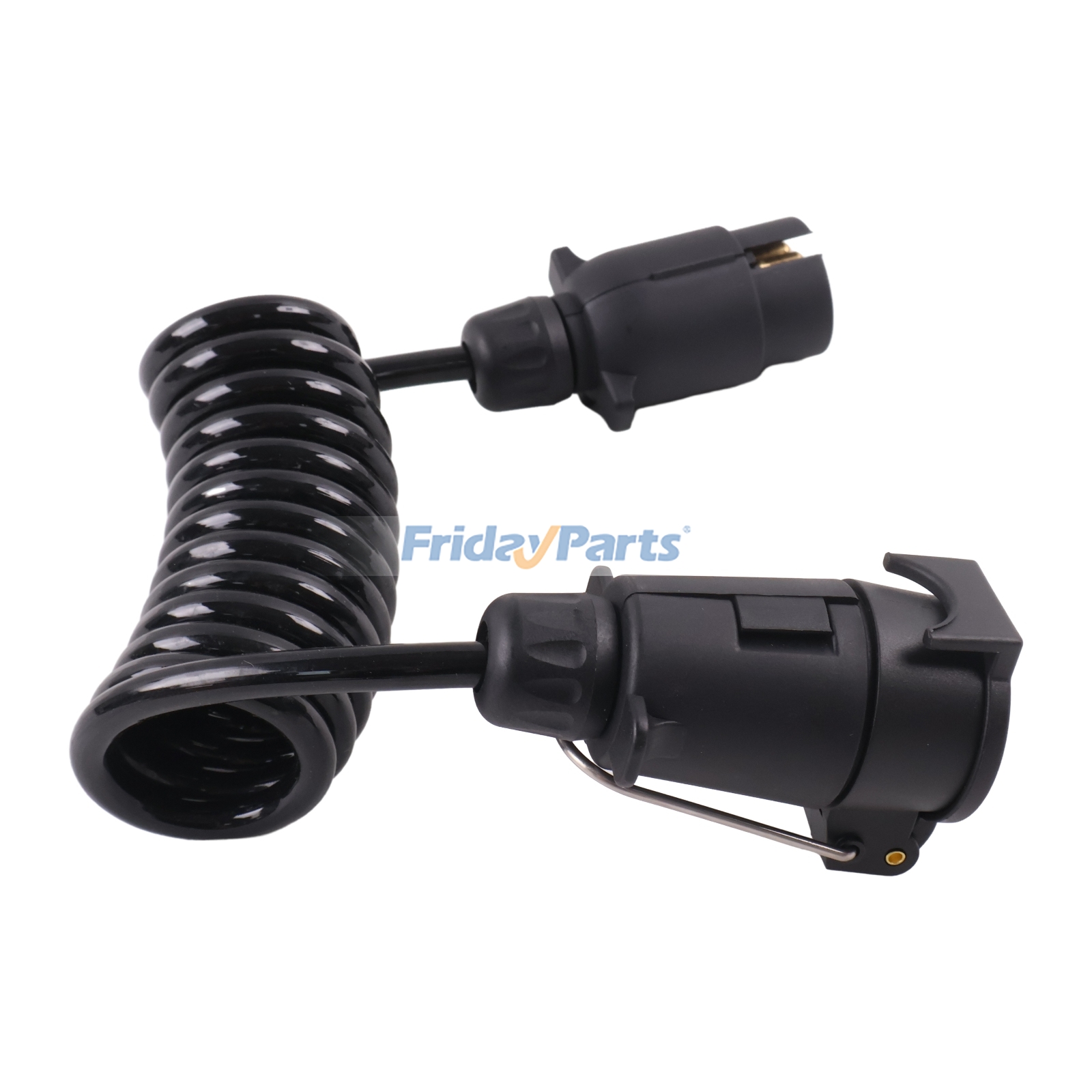 車両 2.0m 7ピンスパイラルトレーラー延長プラグ-ソケットケーブル