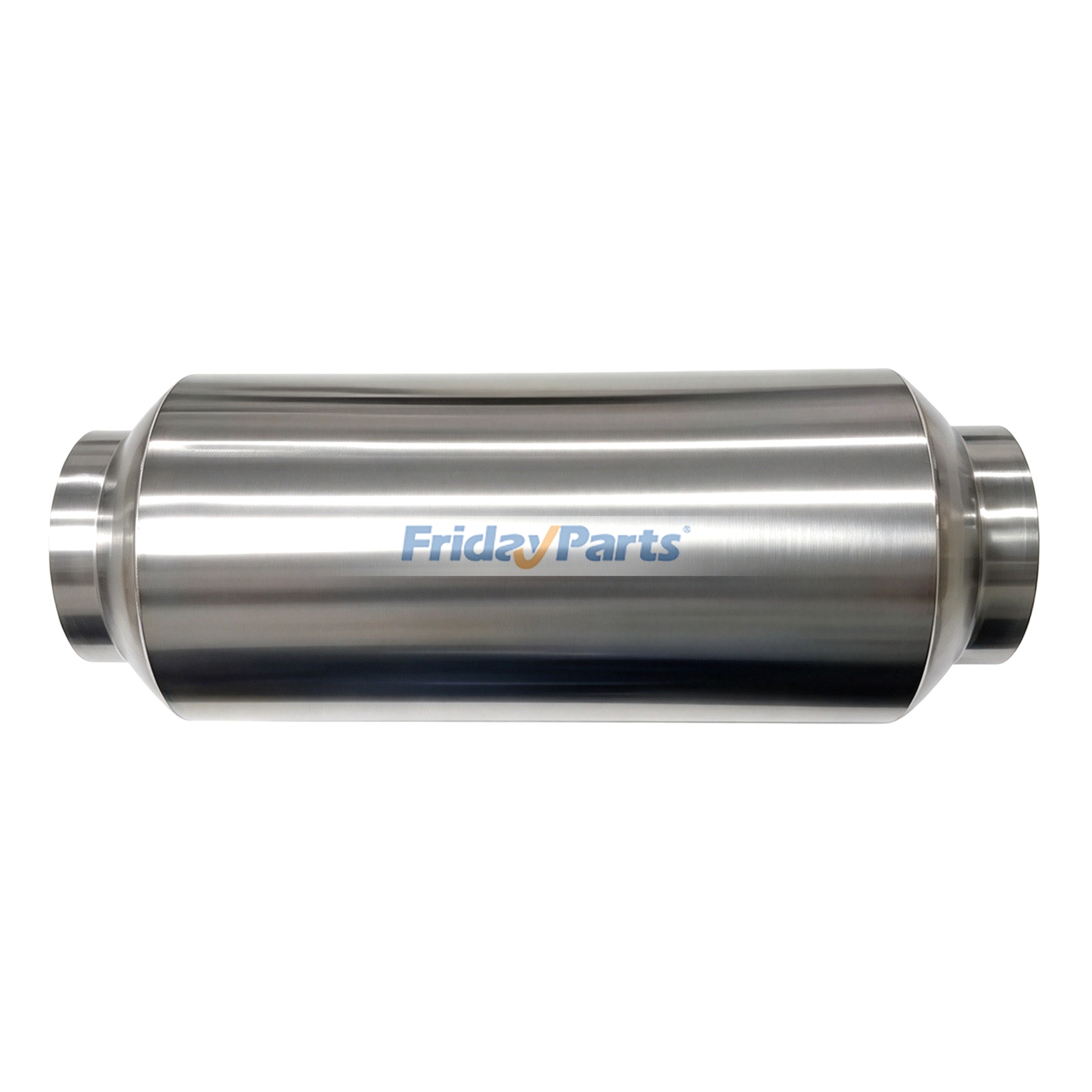 Silenziatore da competizione leggero da 2,5" in acciaio inox SS304, codice 615-06323-0000, per veicoli.