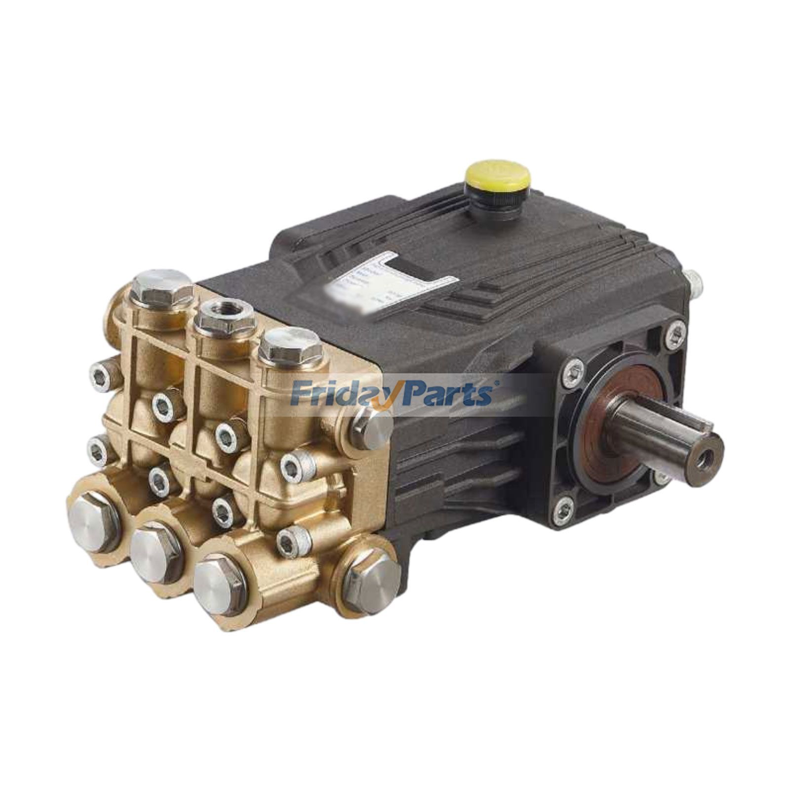 Bomba de émbolo de alta presión para lavadora de autos, de repuesto, de 2,9 a 6,1 GPM, 4350 a 5075 PSI, eje de 24 mm, sin aceite, para bomba Cat General AR