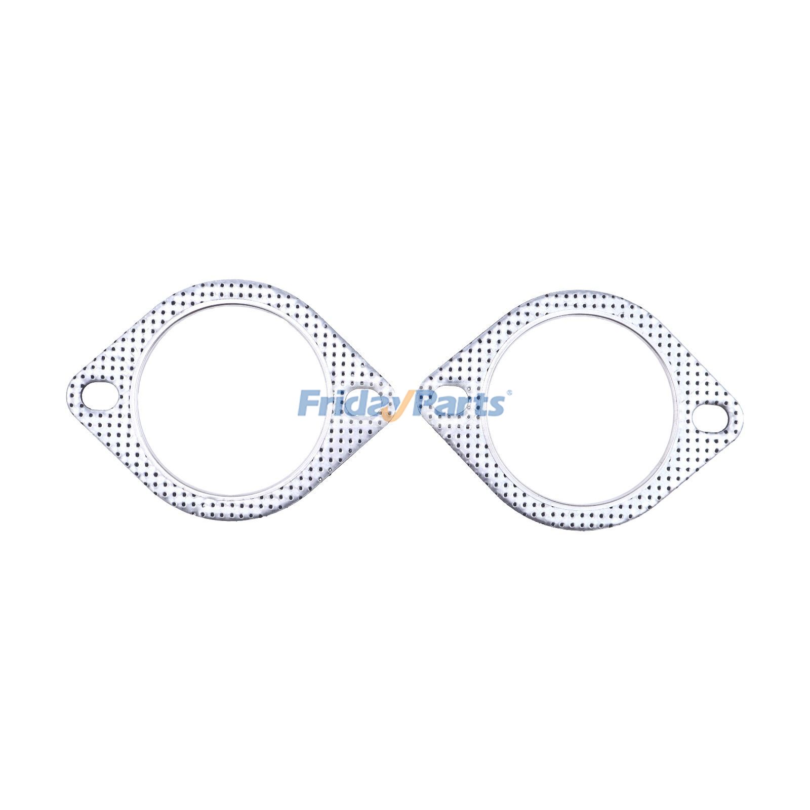 2 Bolt MLSG High Temp Exhaust Gaskets 120-07610-0002 for 3 Inch Muffler Flange Manifold