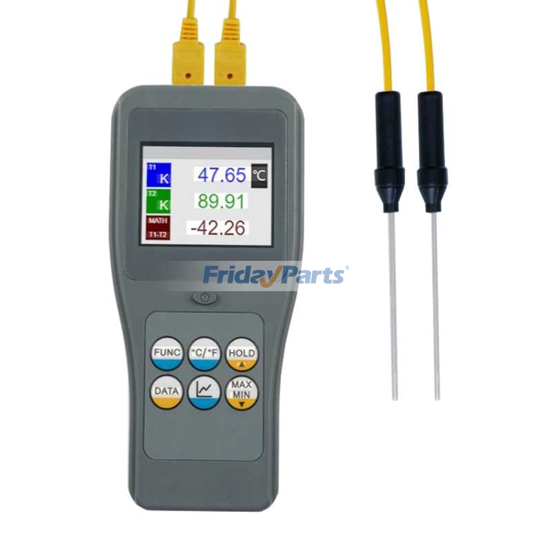 2-Kanal-Thermometer mit Thermoelement - Ersetzt Realltech RTM-C02