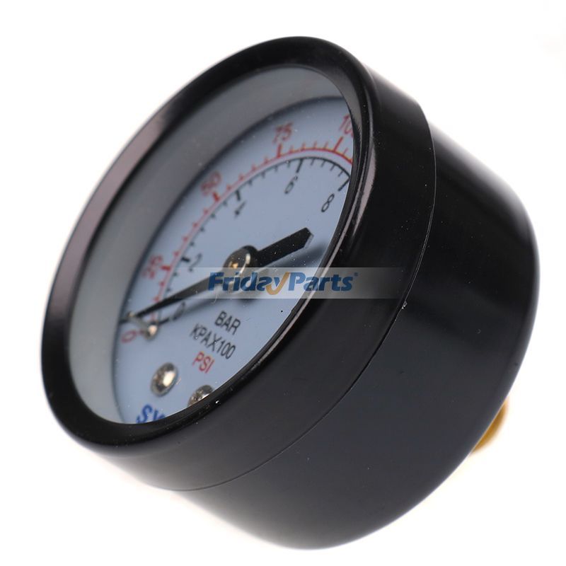 他ブランド用2インチ フェイス バックマウント 1/4インチ NPT 0-200 PSI 圧力油圧ゲージ