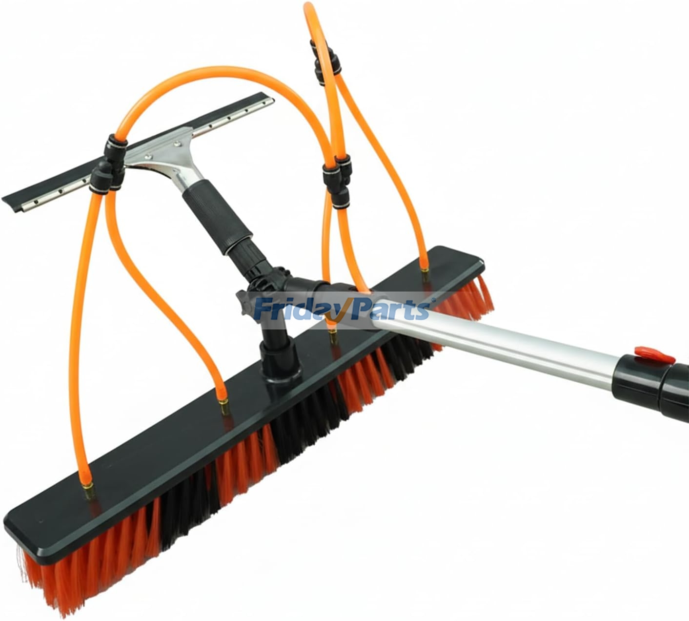 Cepillo de limpieza 2 en 1 con rasqueta para ventanas y paneles solares. para Herramientas manuales y eléctricas