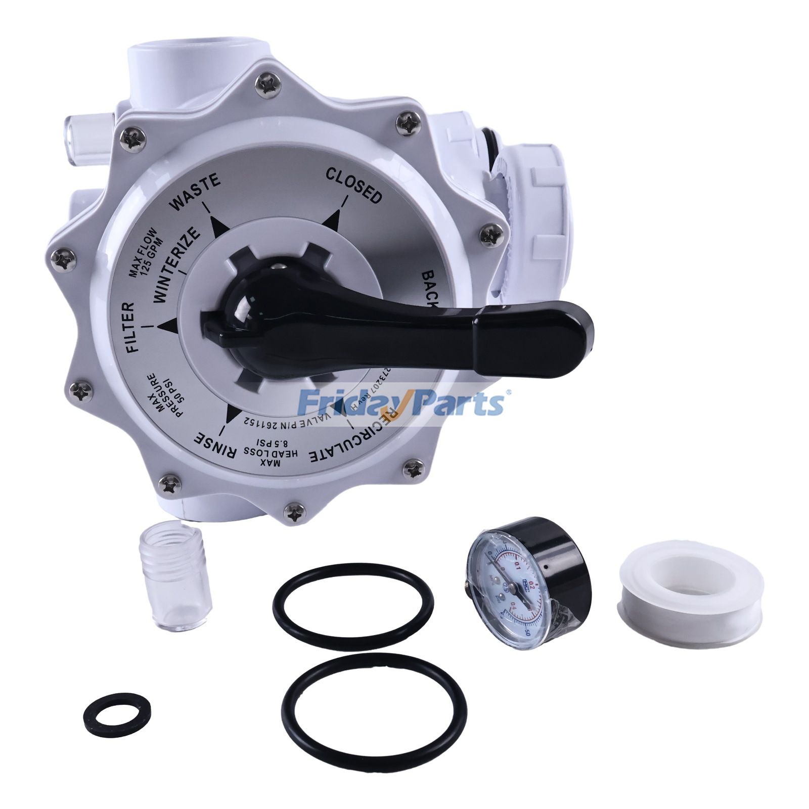 2-Inch Threaded Multiport Valve 261152 for Pentair FNS Nautilus Plus Pool And Spa DE Filter for less