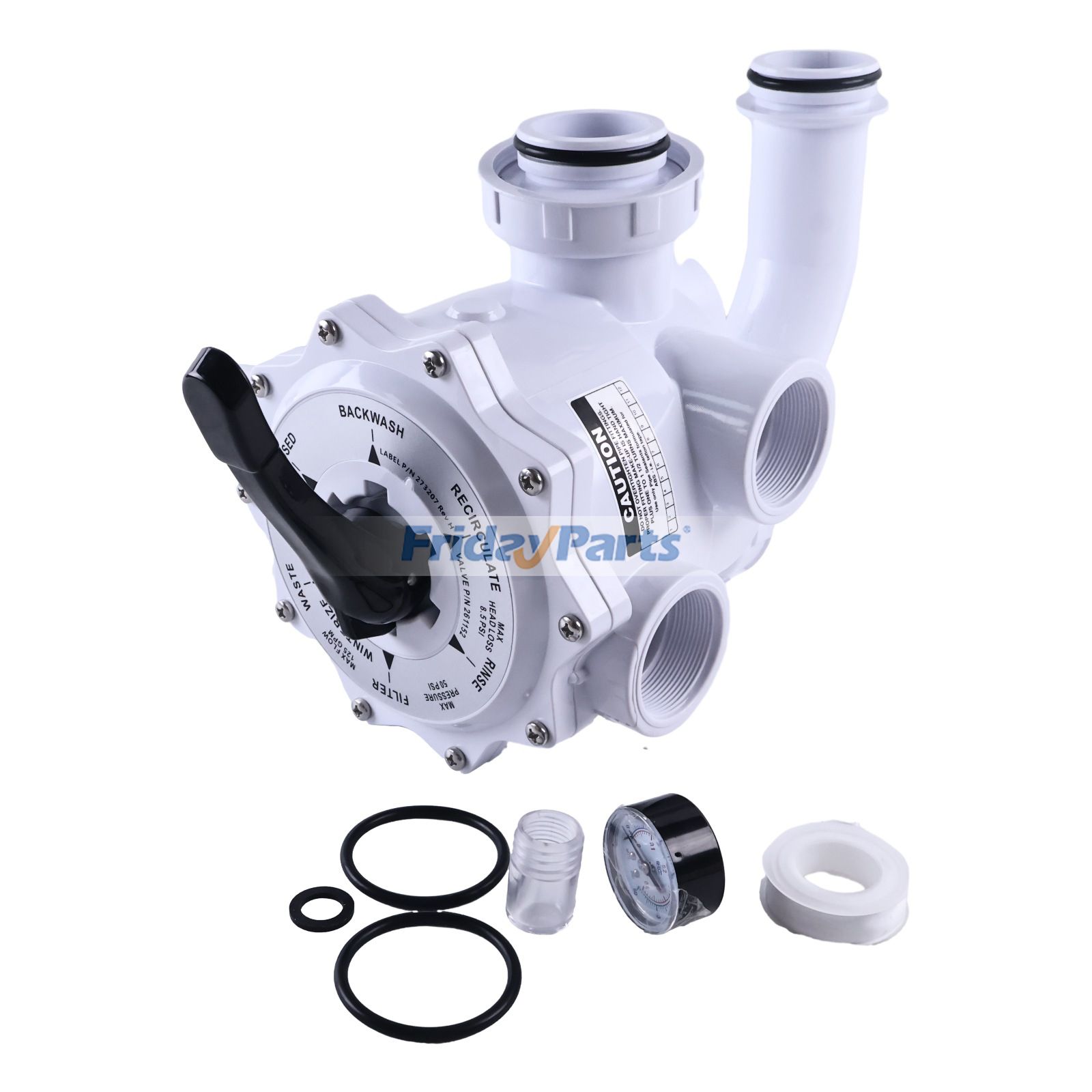 2-Inch Threaded Multiport Valve 261152 for Pentair FNS Nautilus Plus Pool And Spa DE Filter