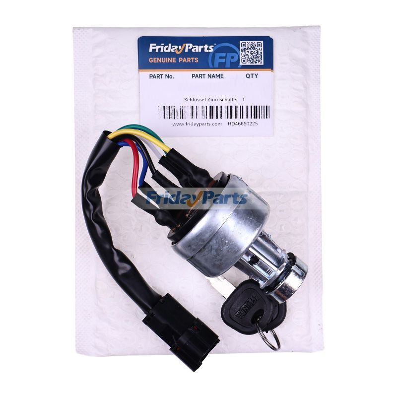 2 Keys Ignition Switch for Sany Excavator SY210 SY255 SY195 SY215 SY135 SY115 SY245 SY235