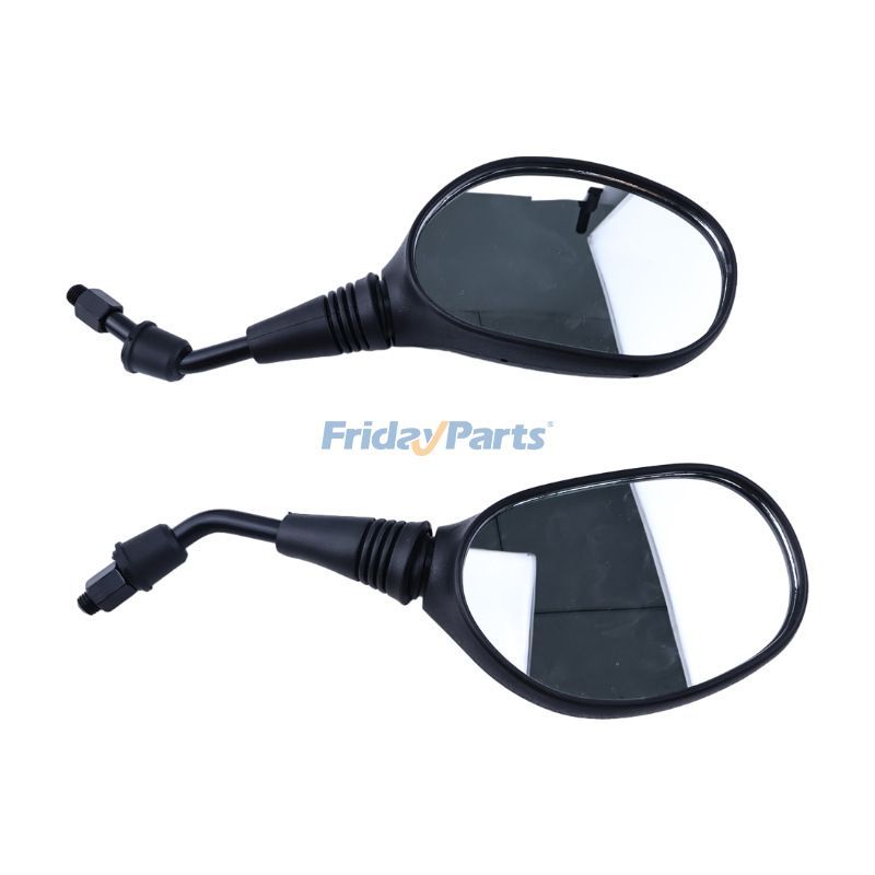 Motocicleta Para OUTRA MARCA - 2 peças 10mm espelho retrovisor de plástico preto para 50cc 70cc 90cc 110cc 125cc 150cc 200cc 250cc scooter atv dirt bike