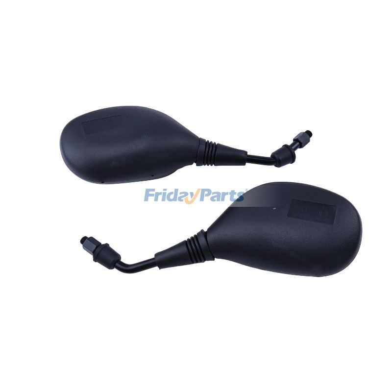 Compre 2 peças 10mm espelho retrovisor de plástico preto para 50cc 70cc 90cc 110cc 125cc 150cc 200cc 250cc scooter atv dirt bike na FridayParts