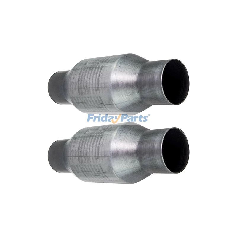 2 Pcs 2.5" Universal Catalytic Converter Stainless Steel Weld-On for Others