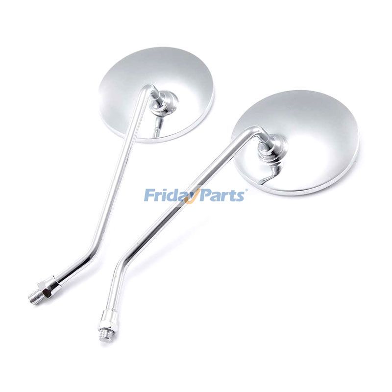 2 peças 8mm ajustável universal antena estilo retro vintage redondo espelho retrovisor para ATV motocicleta kart scooter sujeira-bike mini-bike para Motocicleta