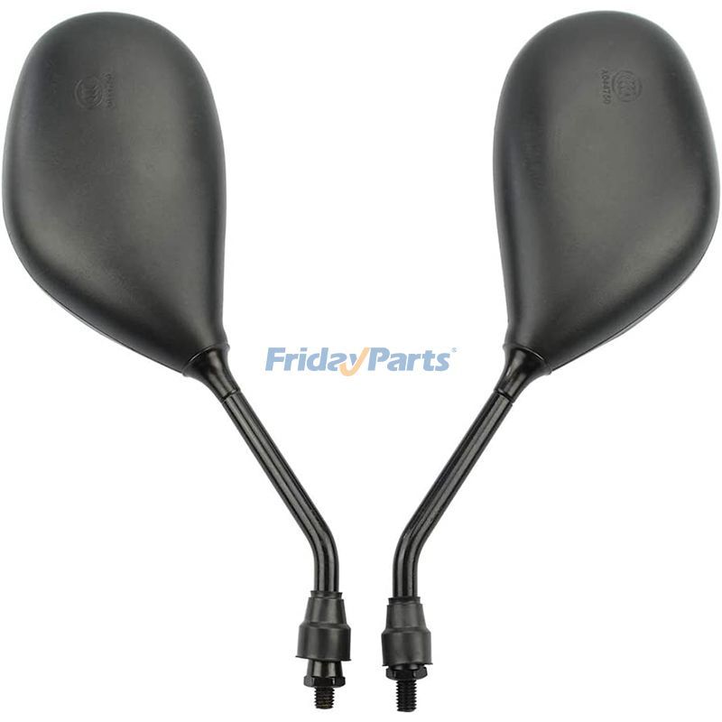 2 Pcs 8mm Black Plastic Rearview Mirror for 50cc 70cc 90cc 110cc 125cc 150cc 200cc 250cc ATV Scooter for Motorcycle