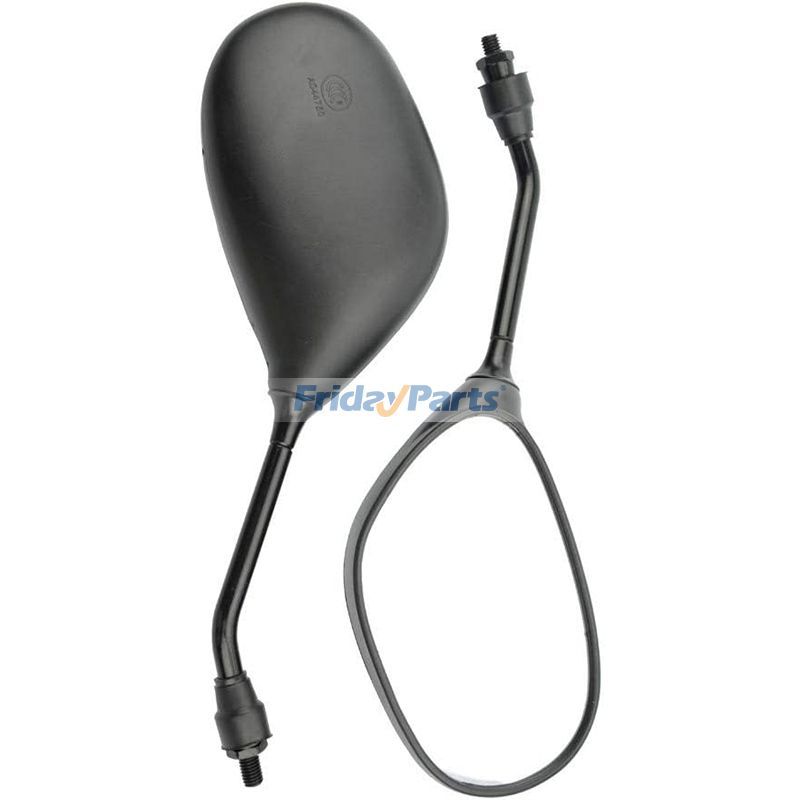 Motorcycle 2 Pcs 8mm Black Plastic Rearview Mirror for 50cc 70cc 90cc 110cc 125cc 150cc 200cc 250cc ATV Scooter