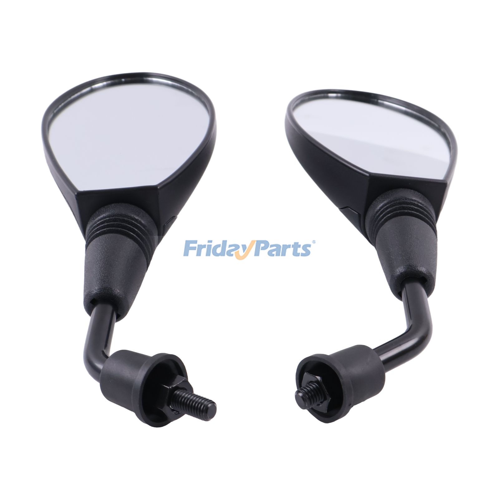 FridayPartsで2個 8mm 時計回り ユニバーサルフィットメント リアビューミラー GY6 ツーリングバイク スポーツバイク カフェレーサー スクーター モペット ATV用を購入