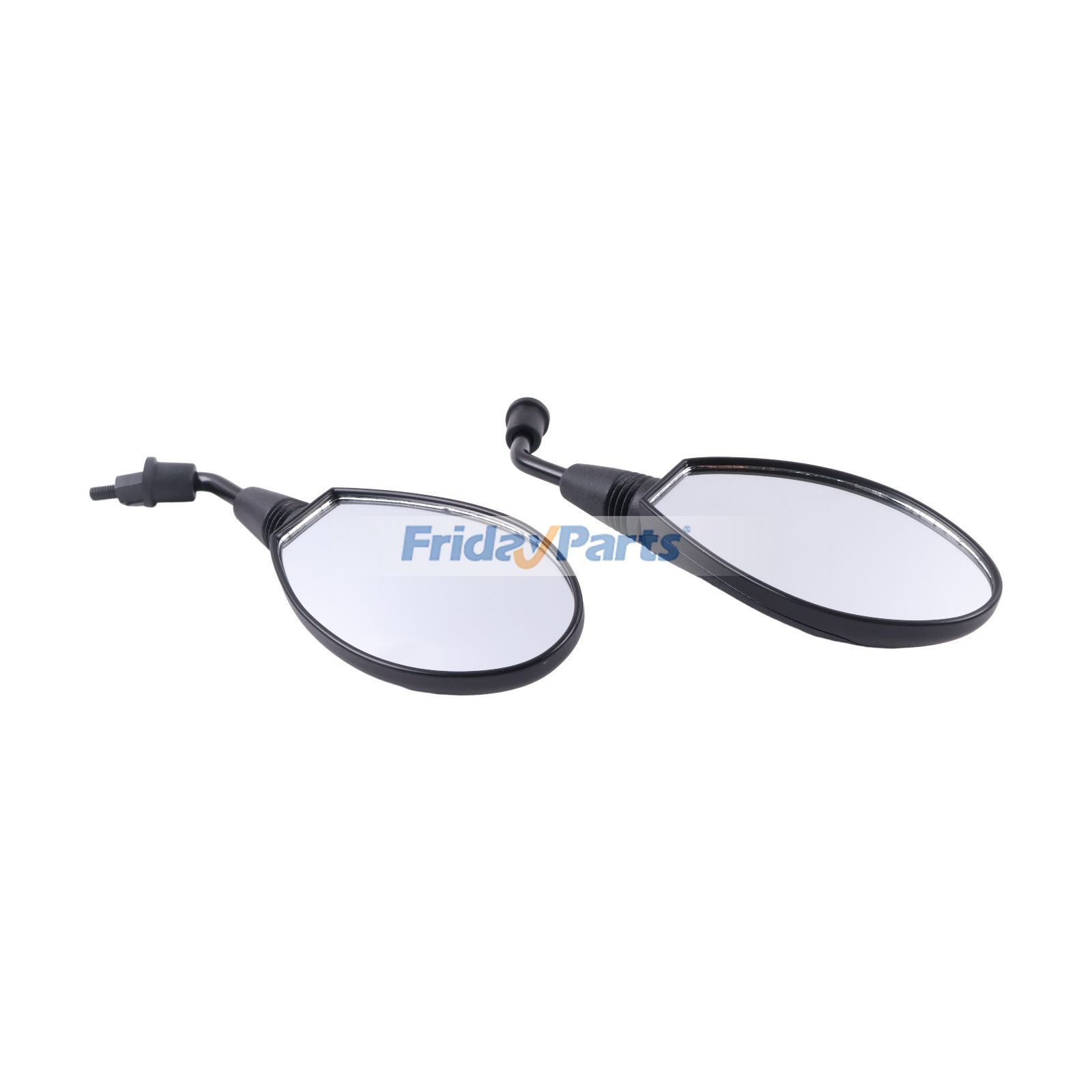 2個 8mm 時計回り ユニバーサルフィットメント リアビューミラー GY6 ツーリングバイク スポーツバイク カフェレーサー オートバイ スクーター モペット ATV用