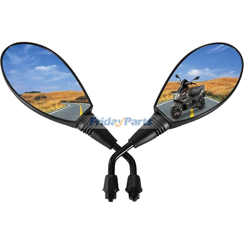 オートバイ 2個 8mm 時計回り ユニバーサルフィットメント リアビューミラー GY6 ツーリングバイク スポーツバイク カフェレーサー スクーター モペット ATV用