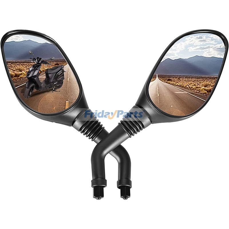 2 Pcs 8mm Silver Universal Rear View Mirror for GY6 50cc 125cc 150cc 250cc Scooter Moped in Stock in China