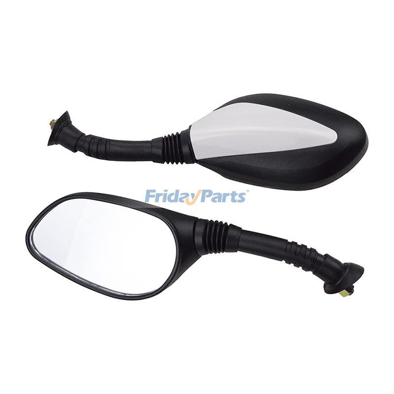 2 peças 8mm prata espelho retrovisor universal para GY6 50cc 125cc 150cc 250cc scooter ciclomotor motocicleta