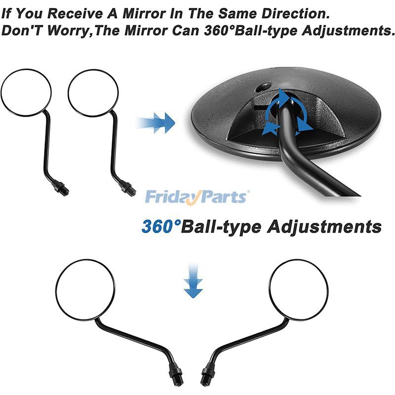他ブランド用2個 8mm ユニバーサル ブラック ラウンド プラスチック バックミラー 50cc 70cc 90cc 110cc 125cc 150cc 200cc 250cc ATV スクーター用
