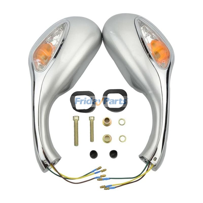 Achetez Lot de 2 rétroviseurs universels de 8 mm pour scooter GY6 50cc 125cc 150cc 250cc chez FridayParts