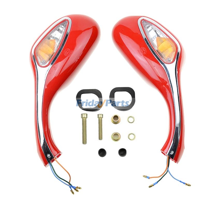 Lot de 2 rétroviseurs universels de 8 mm pour scooter, cyclomoteur, moto GY6 50cc 125cc 150cc 250cc