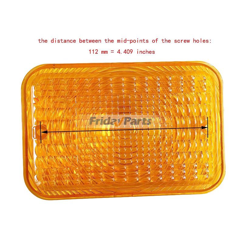 FridayParts 2 Pcs Amber Light Lens