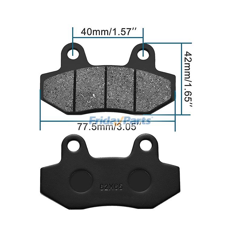 オートバイ 2 PCS ブレーキパッド ブレーキ スクーター ダートバイク ピットバイク ゴーカート 150cc 200cc 250cc ATV用