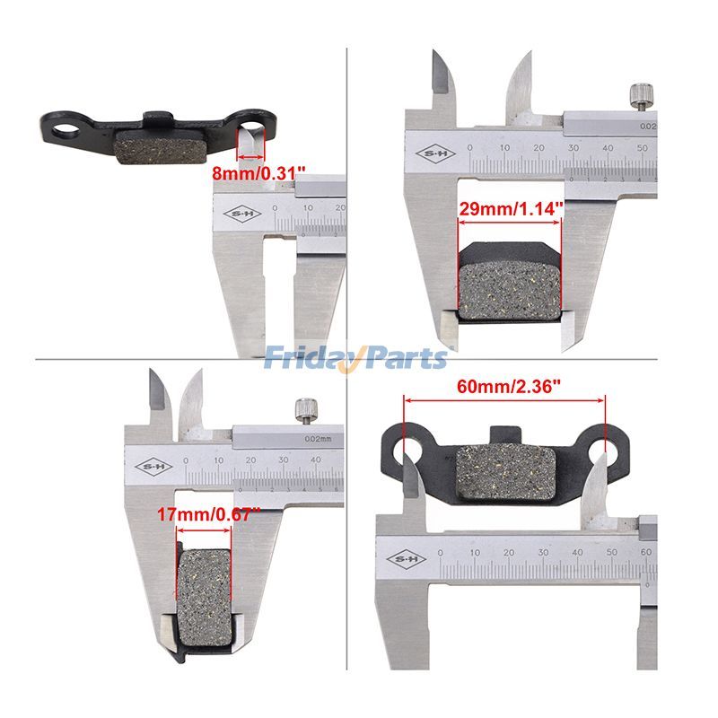 オートバイ GPX SSR Coolster ATV 中国製ピットダートバイク 50cc 70cc 90cc 110cc 125cc 用 ディスクブレーキパッド 2個