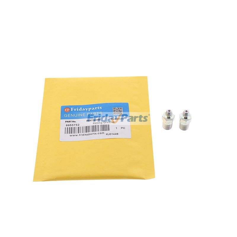 2 Pcs Fitting Grease 6655752 for Bobcat 220 225 231 319 320 328 331 334 341 418 425 Excavator