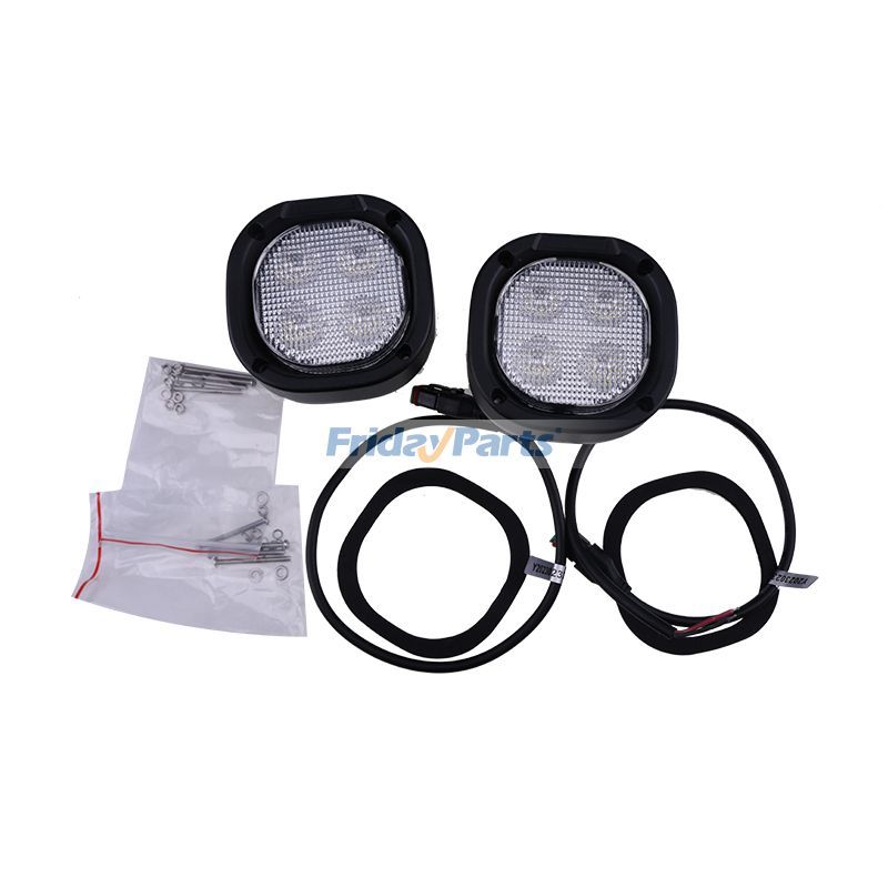 John Deere ローダー 314G 317G 319D 320D 323D 324E 326D 328E 330G 用 ヘッドライト AT352538 2 個