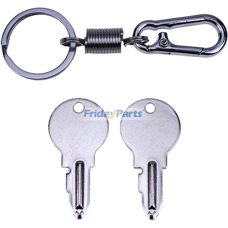 KUBOTA用用クボタ トラクター L175 L185 L210 L220 L2200 L2201 L225 L245 L2601 L295 用イグニッションキー 2 個、キーチェーン付き 32130-31810 37150-31812