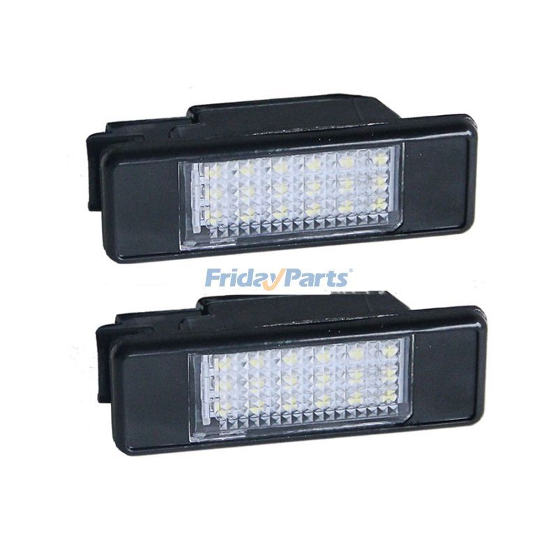 FridayParts 2 Stück LED Kennzeichenbeleuchtung für Peugeot 207 Citroen C3 C4