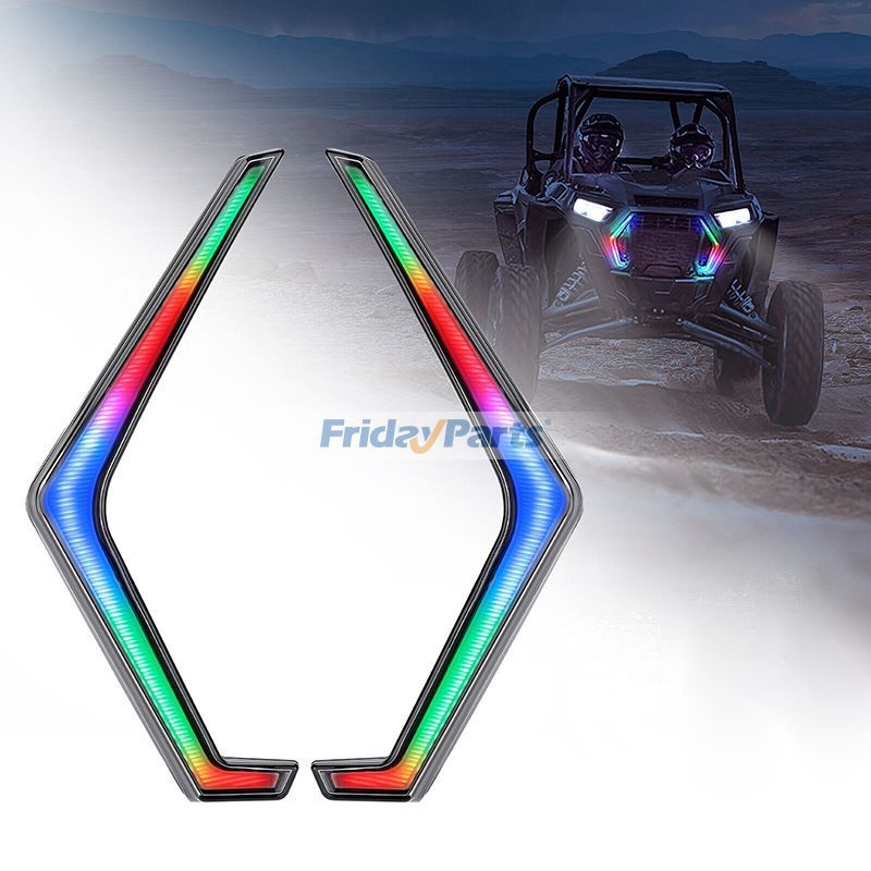 2 Stück LED-Blinker RGB Fang Akzentlicht B0801-02102CL für Polaris UTV RZR XP 4 1000