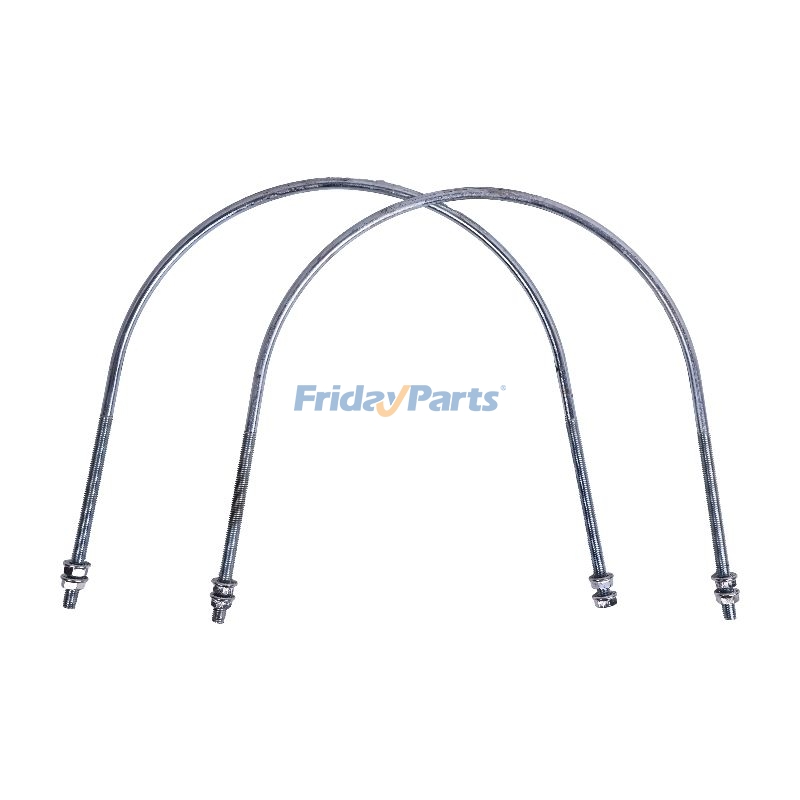 Lot de 2 boulons en U pour silencieux 2420T4454 pour Kobelco SK200LC SK220 SK220LC SK250 SK250LC SK270LC K904 SK120pourPour KOBELCO