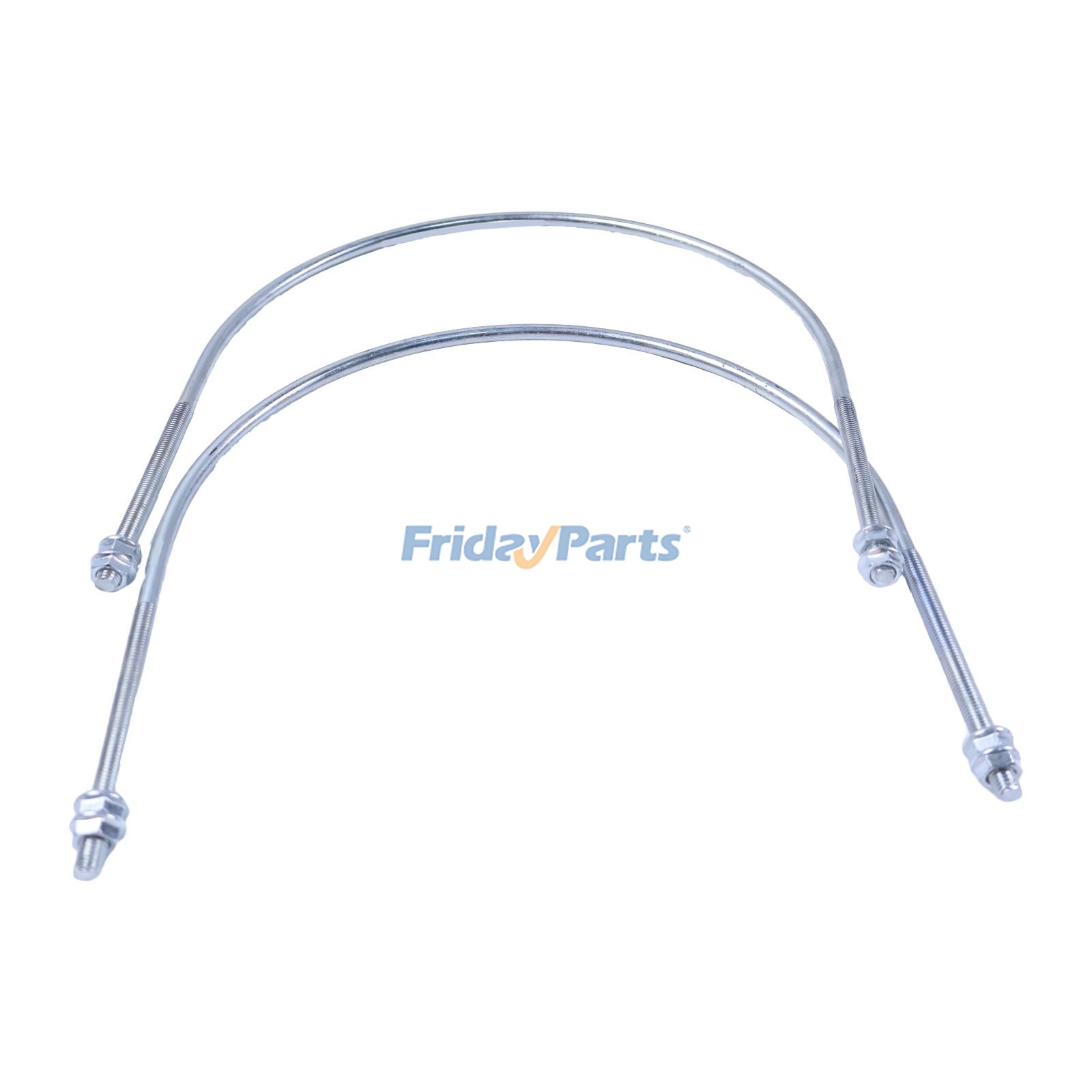 2 boulons en U pour silencieuxpour Moteur,Pelle