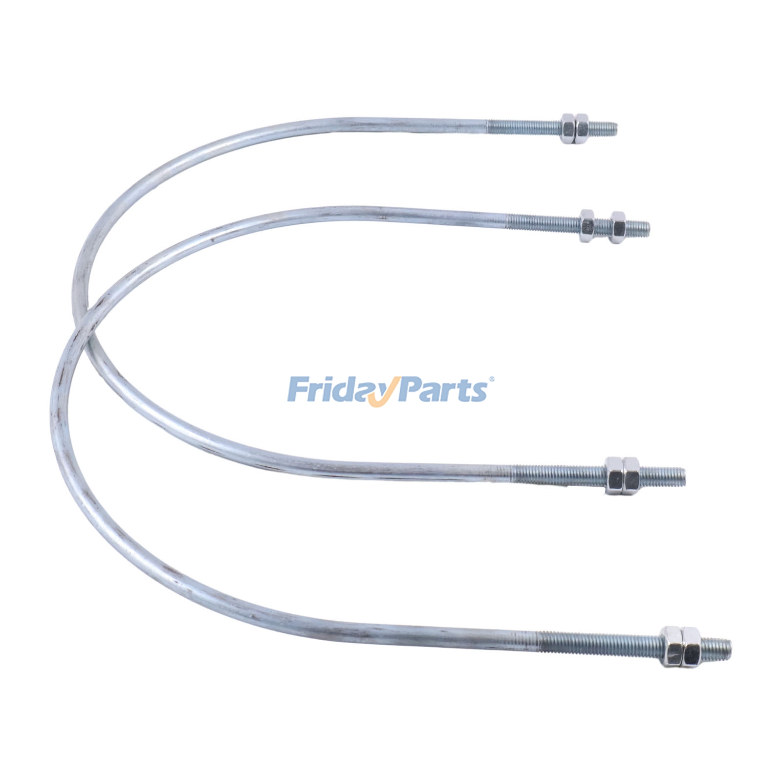 2 Pcs Muffler U Bolt 4420083 for John Deere 2454D 380GLC 2554 250GLC 230CLC 2954D 210 350DLC 270DLC 350GLC 210G 2054 3754D