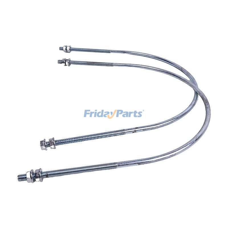 Lot de 2 boulons en U pour silencieux 4427493 pour excavatrice John Deere 135C 135D 180CWpourPour JOHN DEERE