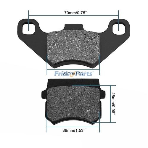 Plaquette de ein avant/arrière pour moto, 50cc, 70cc, 90cc, 110cc, 125cc, 150cc, 200cc, 250cc, ATV, Go Kart, UTV, Buggy, Quad Bike, 4 roues 201355758 Plaquette de ein avant/arrière pour moto, 50cc, 70cc, 90cc, 110cc, 125cc, 150cc, 200cc, 250cc, ATV, Go Kart, UTV, Buggy, Quad Bike, 4 roues 201355758