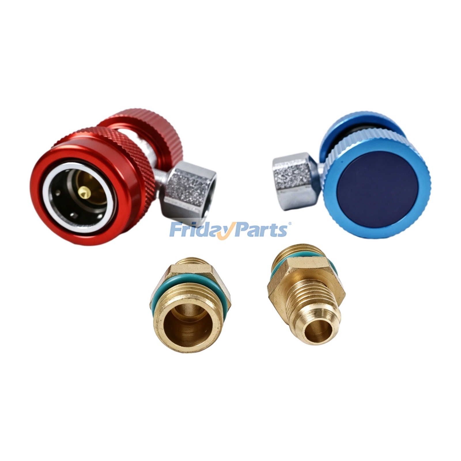 2 sztuki 1/4" adaptera szybkozłączki A/C High Low z regulacjąDla Innych Marek