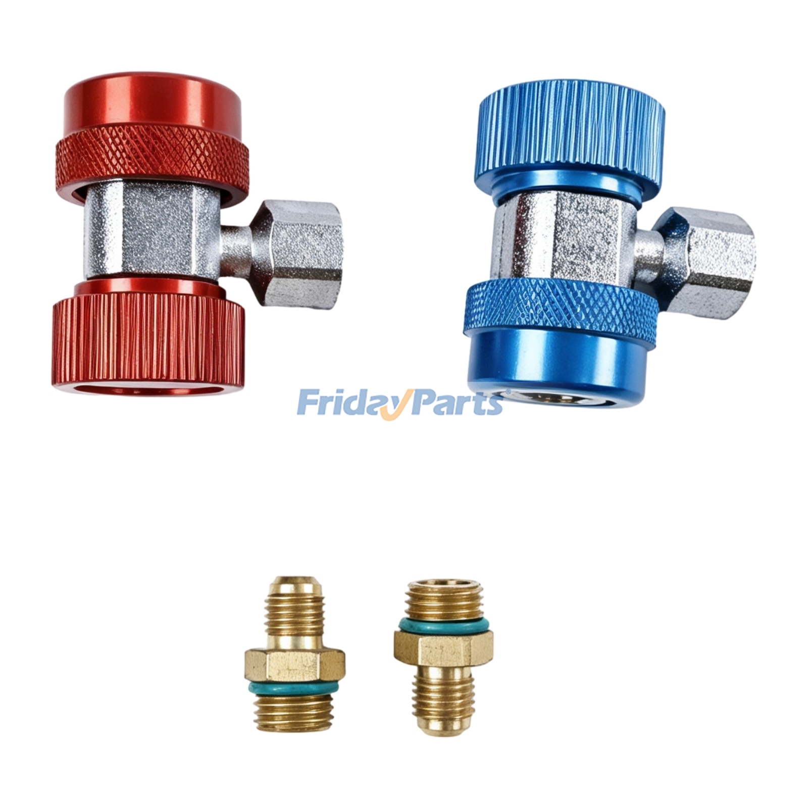 2 sztuki 1/4" adaptera szybkozłączki A/C High Low z regulacją FridayParts