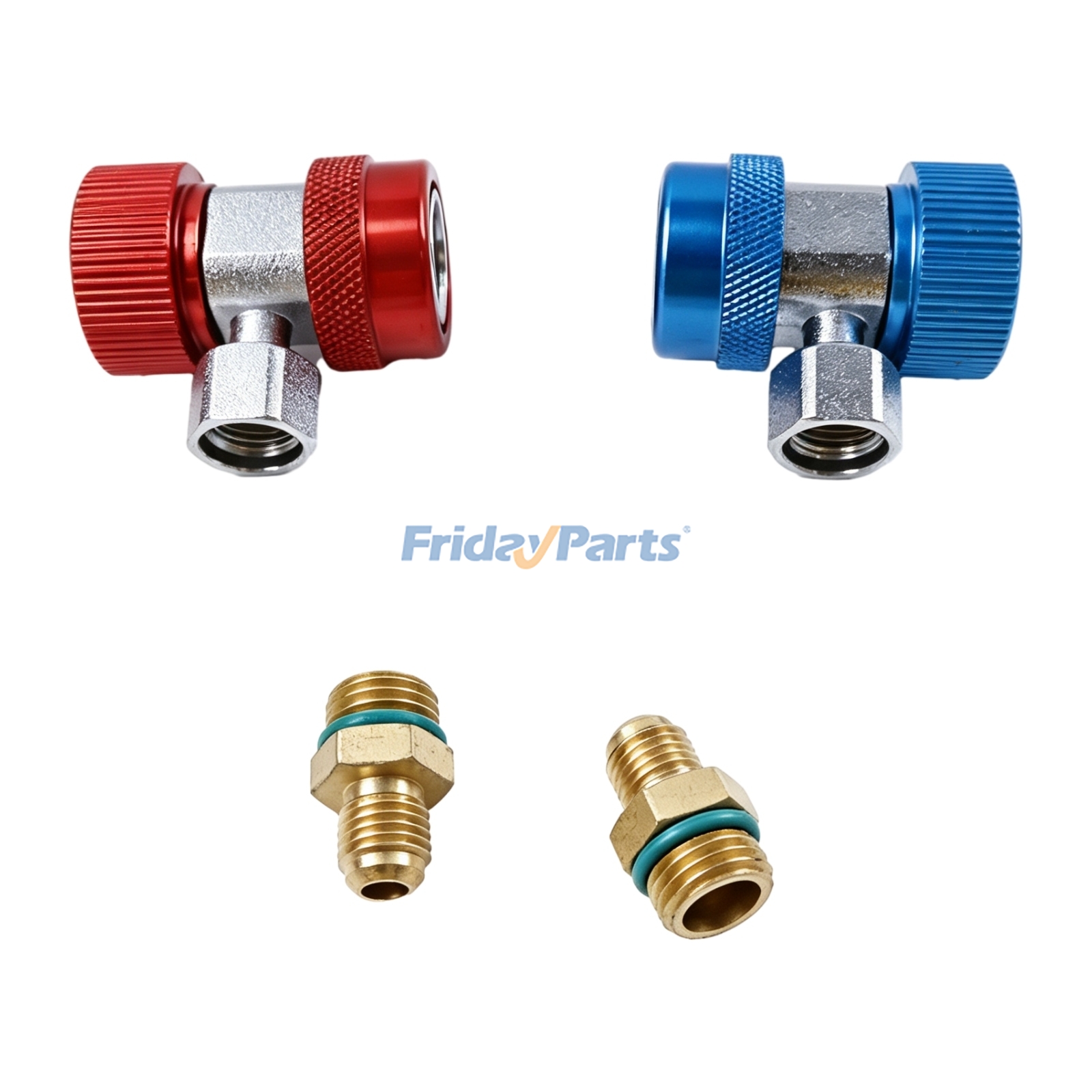 2 sztuki 1/4" adaptera szybkozłączki A/C High Low z regulacją kompatybilny z Inne
