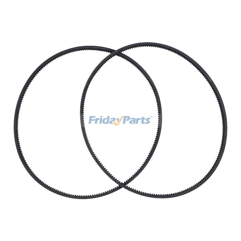 2 piezas de correa trapezoidal dentada de borde crudo de 1270 mm de largo 5M-8137 para motor Caterpillar CAT 3114 3116 3126 3126B 3208 3304 3306 D333C camión todoterreno 793C Para CAT