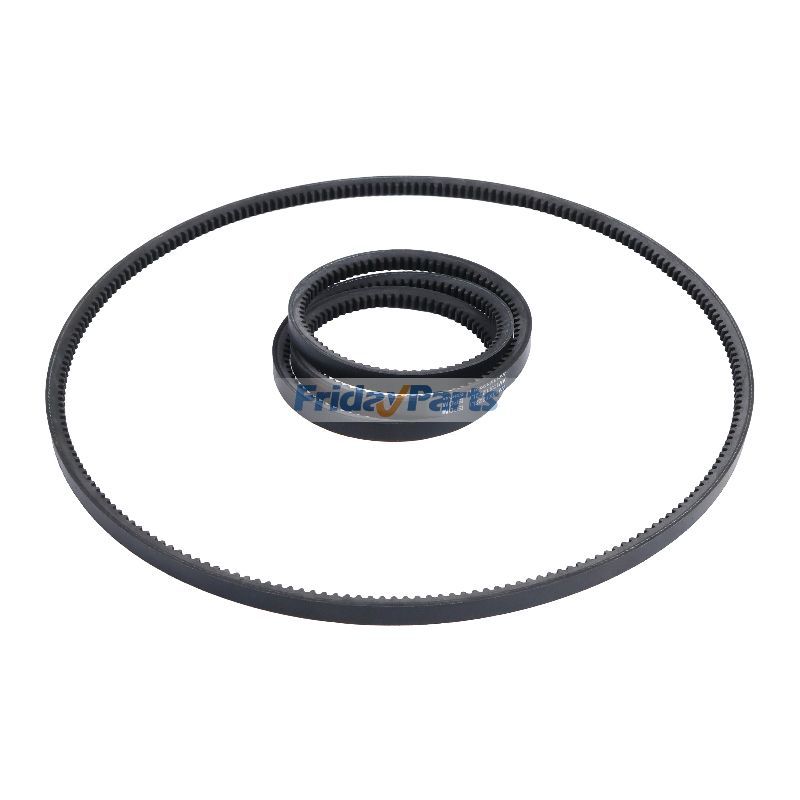 2 piezas de correa trapezoidal dentada de borde crudo de 1270 mm de largo 5M-8137 para motor Caterpillar CAT 3114 3116 3126 3126B 3208 3304 3306 D333C camión todoterreno 793C de FridayParts