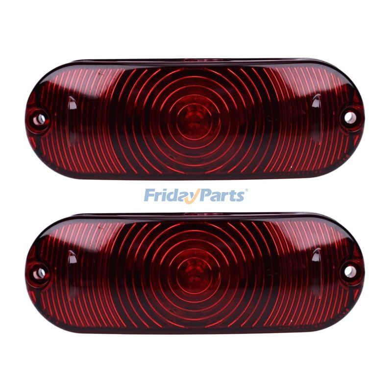 2 Pieces 12V 27W Red Light Assembly 87627854 for New Holland Loader C227 C232 C238 L213 L215 L216 L221 L223 L225 L228 L230