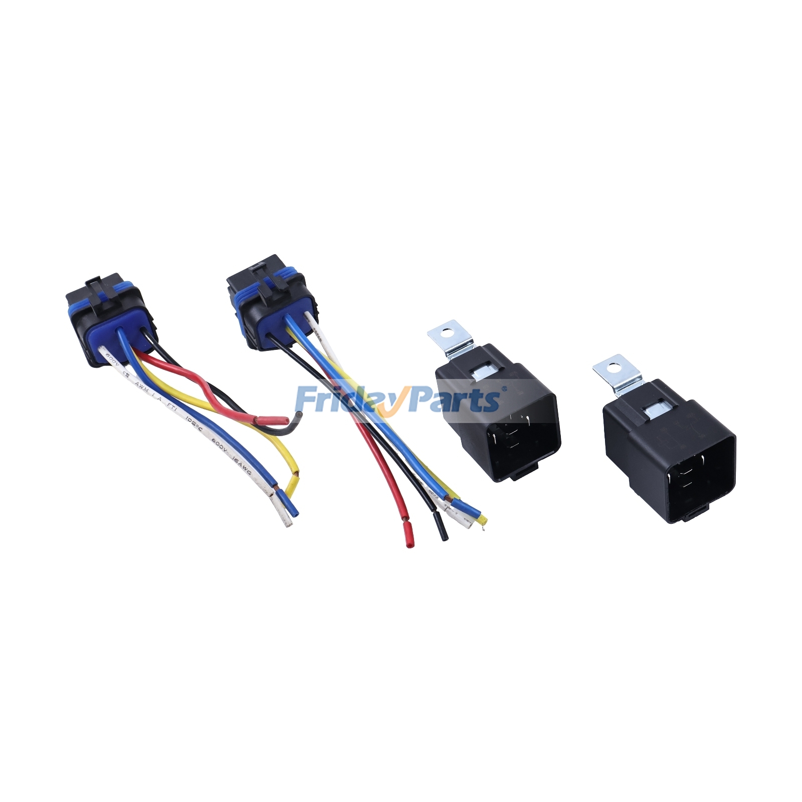 2 Pieces 12V 40A Relay with Adapter 84411012 for New Holland 660 CASE 2090 2290 2590 4490 4690 4890 955 760 860 W11B