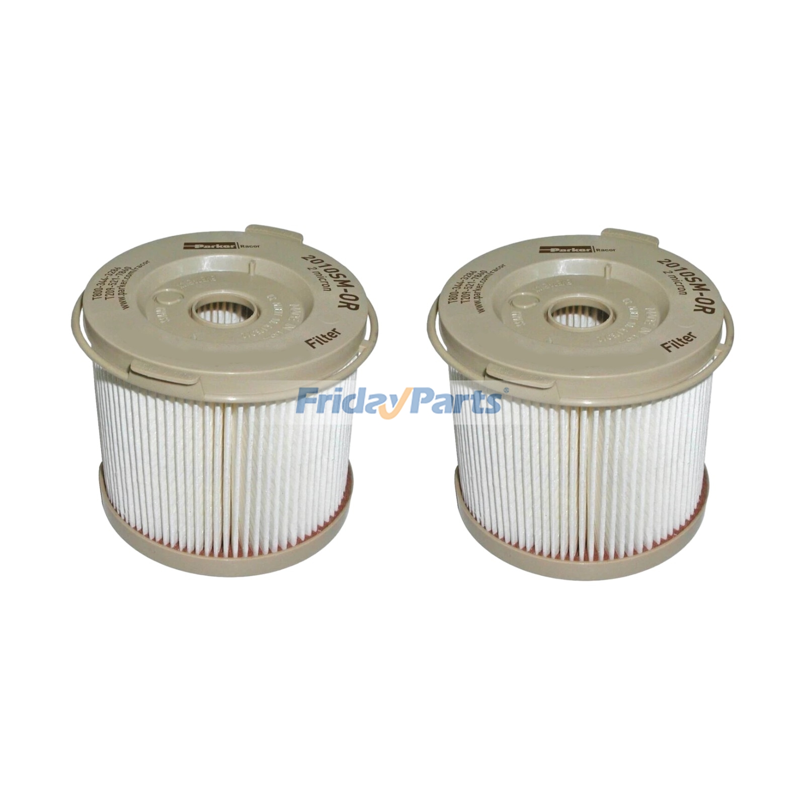 2 Pieces 2 Micron Fuel Filter - Replaces Parker Racor 2010SM-OR