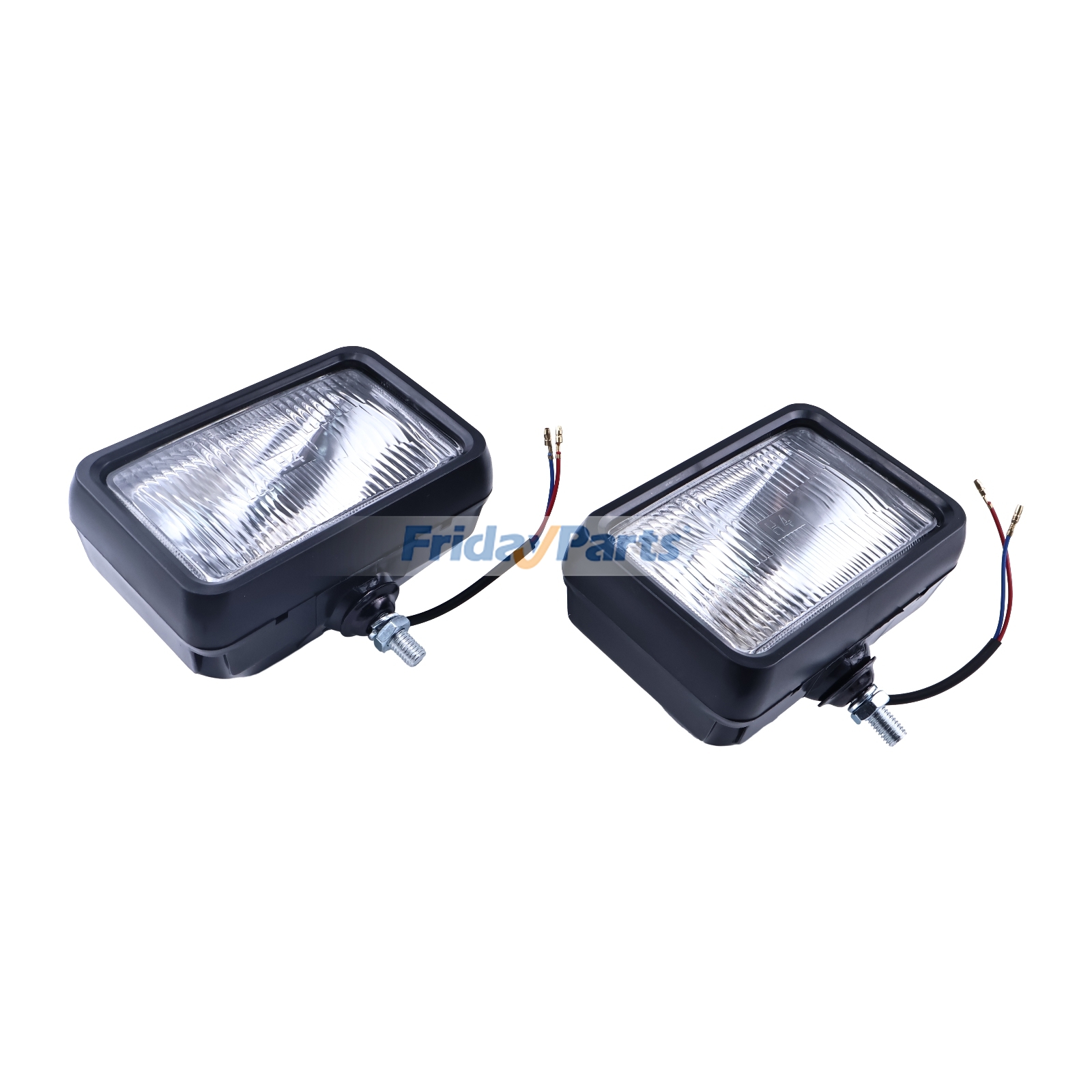 2 Pieces 24V Head Lamp Assembly 417-06-23212 for Komatsu Wheel Loader WA100-3 WA120-3 WA150-3 WA180-3 WA200-3 WA250-3 WA350-3